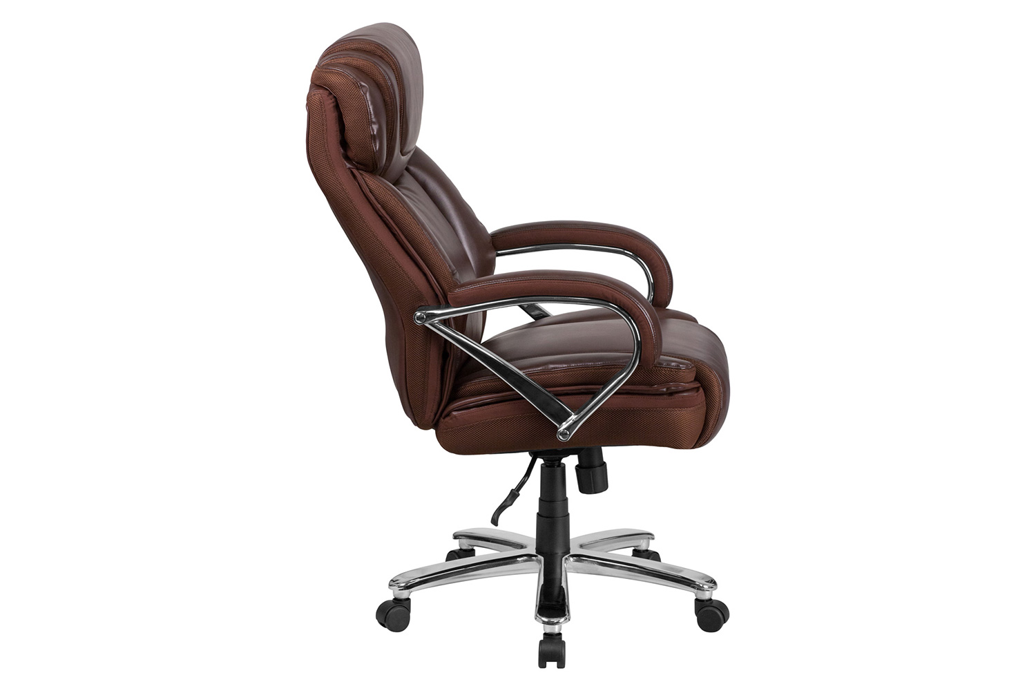 BLNK HERCULES Series LeatherSoft Executive Swivel Ergonomic Office Chair with Extra Wide Seat - Brown