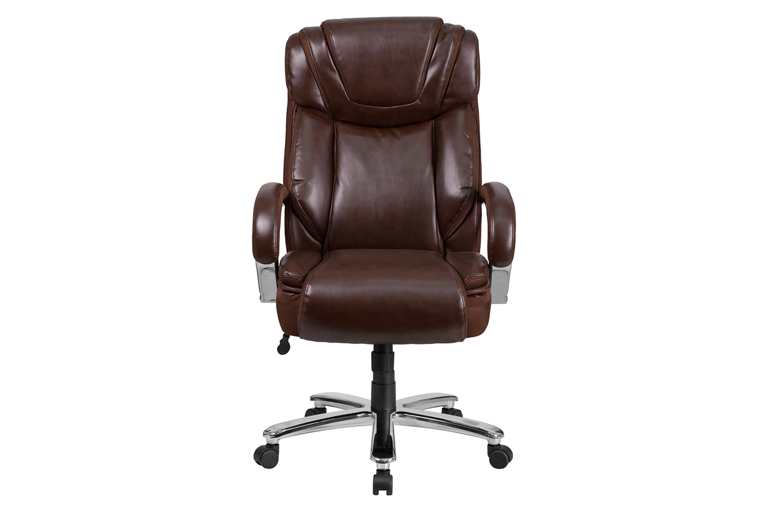 BLNK HERCULES Series LeatherSoft Executive Swivel Ergonomic Office Chair with Extra Wide Seat - Brown