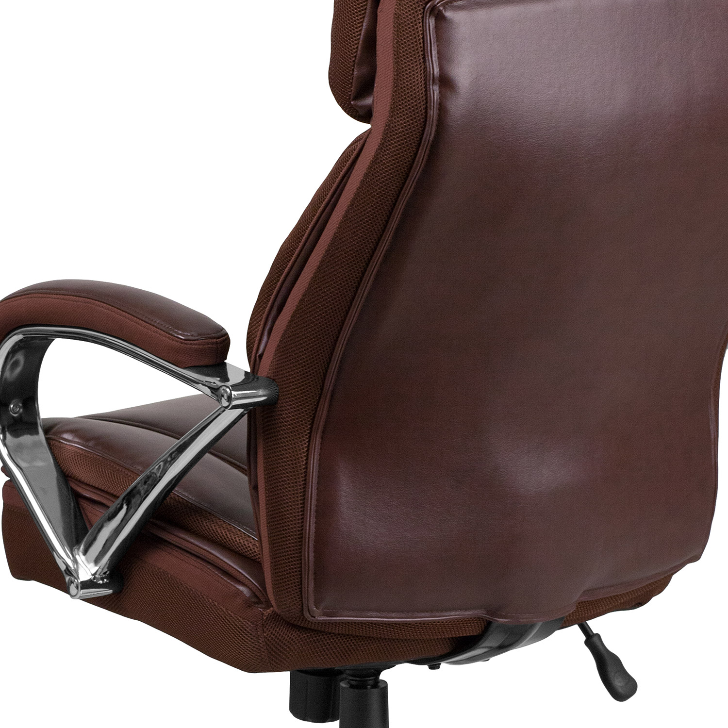 BLNK HERCULES Series LeatherSoft Executive Swivel Ergonomic Office Chair with Extra Wide Seat - Brown