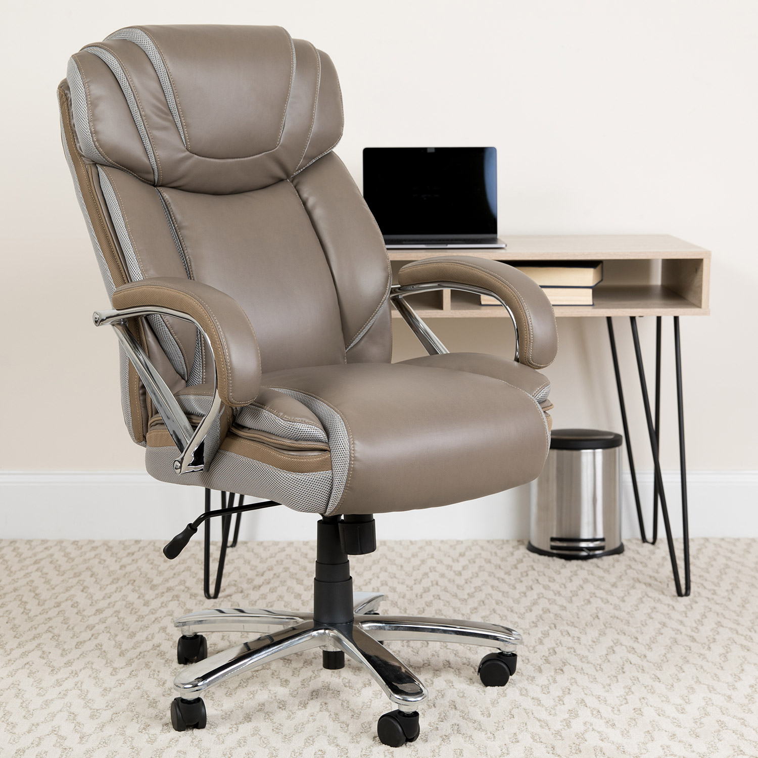 BLNK HERCULES Series LeatherSoft Executive Swivel Ergonomic Office Chair with Extra Wide Seat