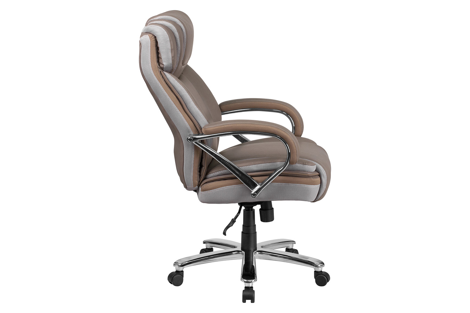 BLNK HERCULES Series LeatherSoft Executive Swivel Ergonomic Office Chair with Extra Wide Seat - Taupe