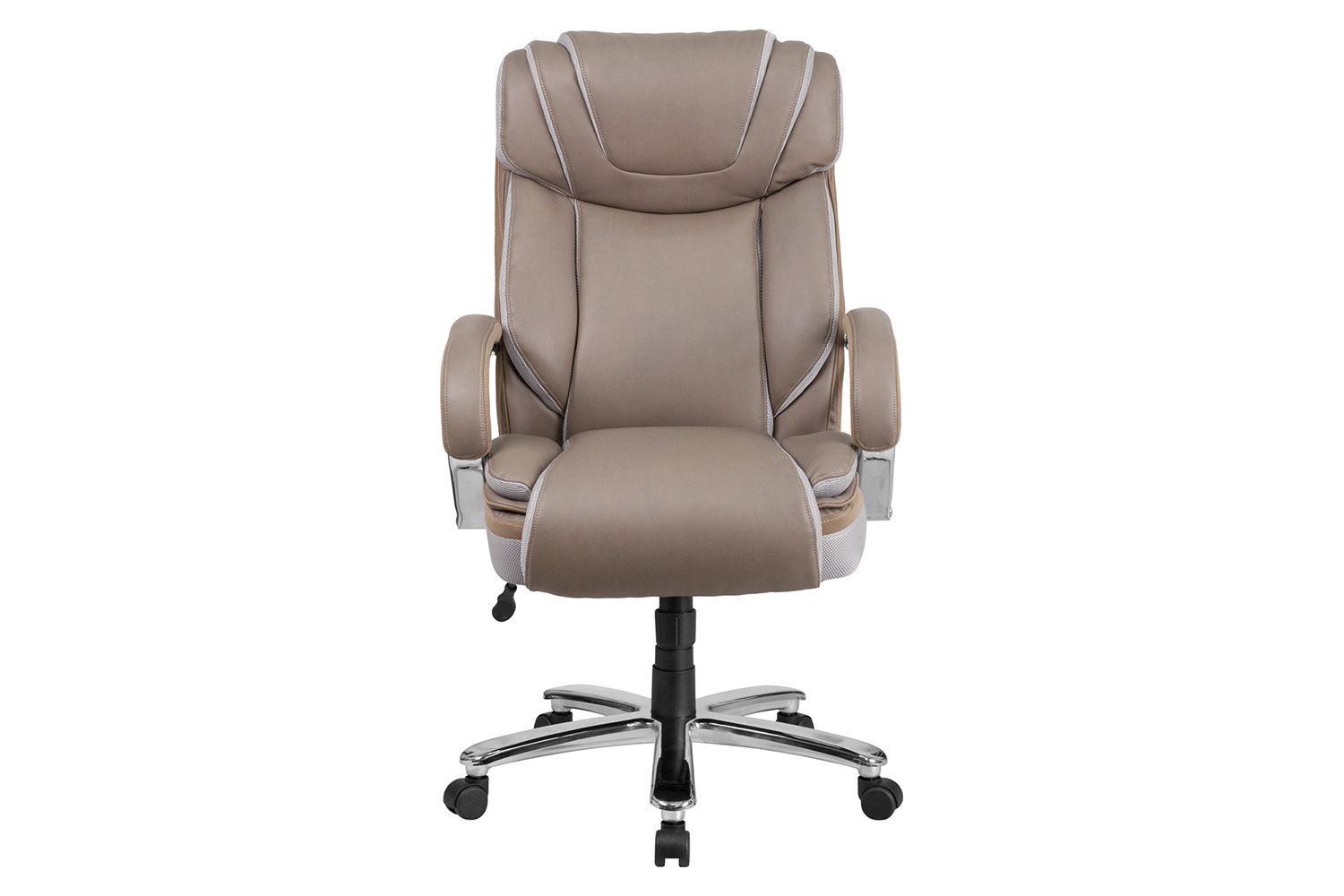 BLNK HERCULES Series LeatherSoft Executive Swivel Ergonomic Office Chair with Extra Wide Seat - Taupe