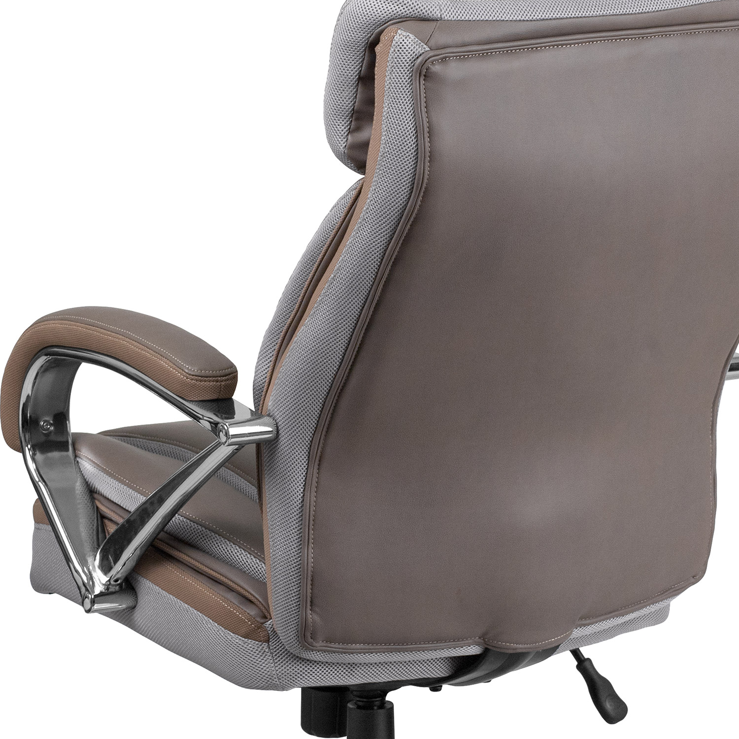 BLNK HERCULES Series LeatherSoft Executive Swivel Ergonomic Office Chair with Extra Wide Seat - Taupe