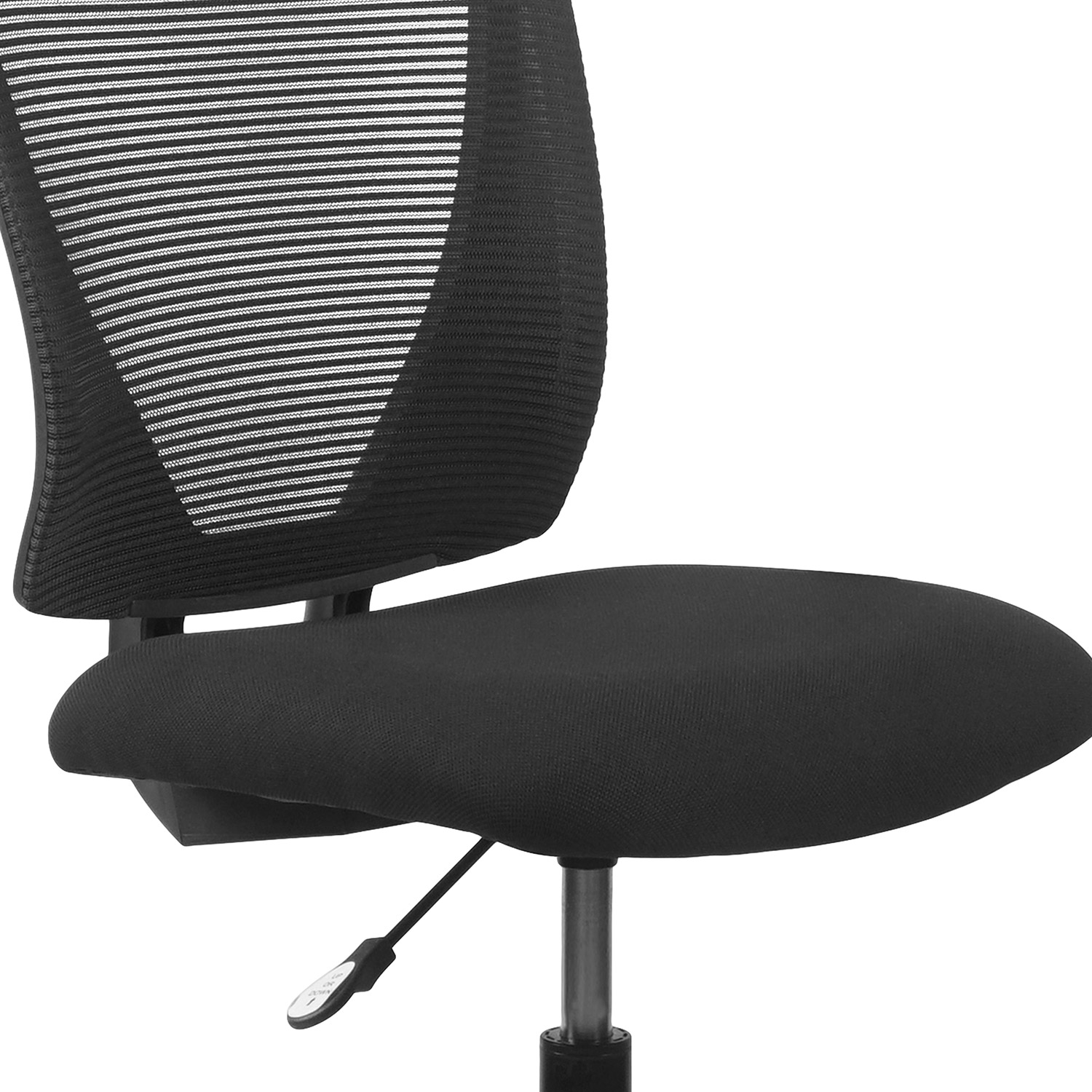 BLNK Harper Ergonomic Fabric Mid-Back Mesh Drafting Chair with Seat and Adjustable Foot Ring