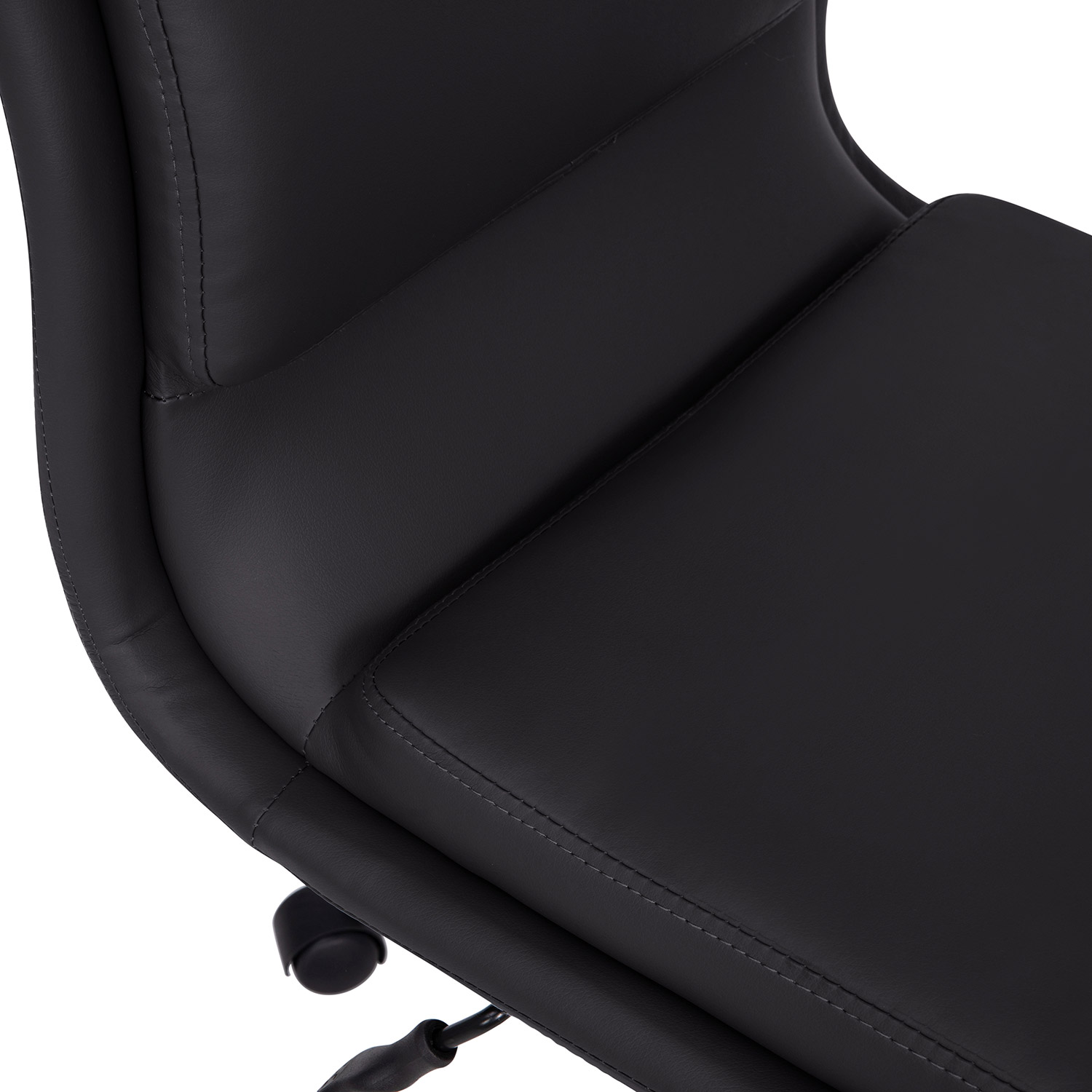 BLNK Madigan Mid-Back Armless Swivel Task Office Chair with and Adjustable Chrome Base - Black