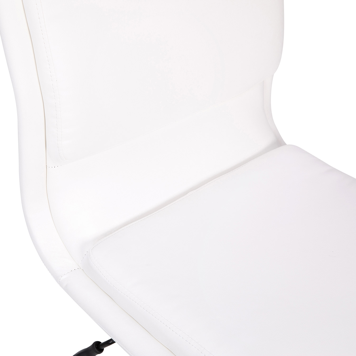 BLNK Madigan Mid-Back Armless Swivel Task Office Chair with and Adjustable Chrome Base - White