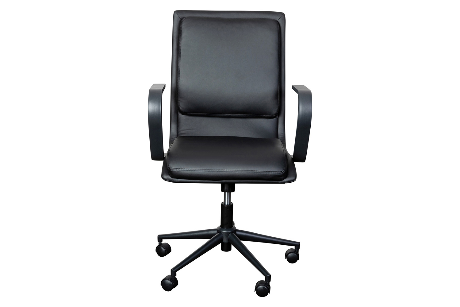 BLNK James Mid-Back Designer Executive Office Chair with Arms - Black Frame