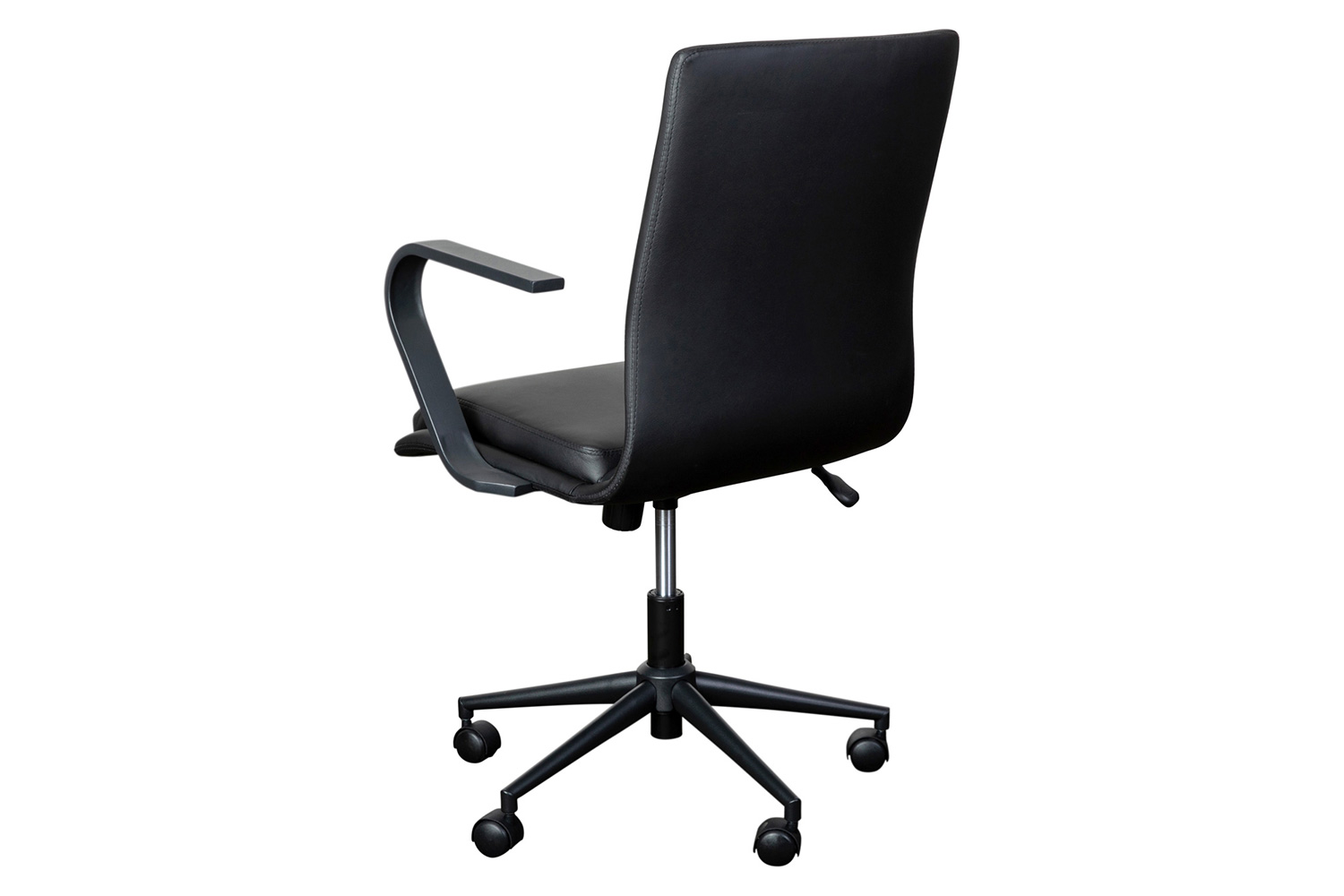 BLNK James Mid-Back Designer Executive Office Chair with Arms - Black Frame