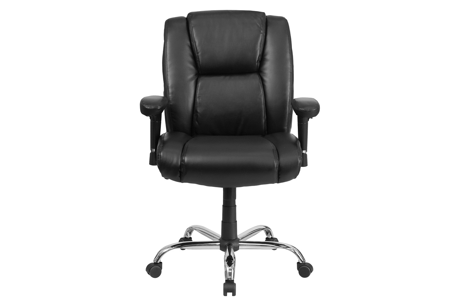 BLNK - HERCULES Series LeatherSoft Ergonomic Task Office Chair with Chrome Base and Adjustable Arms