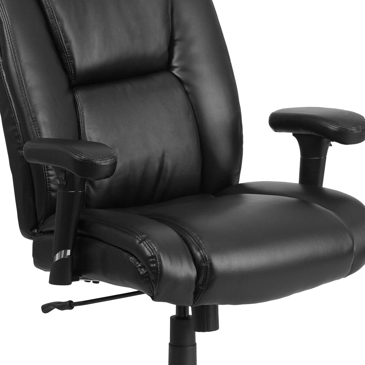 BLNK - HERCULES Series LeatherSoft Ergonomic Task Office Chair with Chrome Base and Adjustable Arms