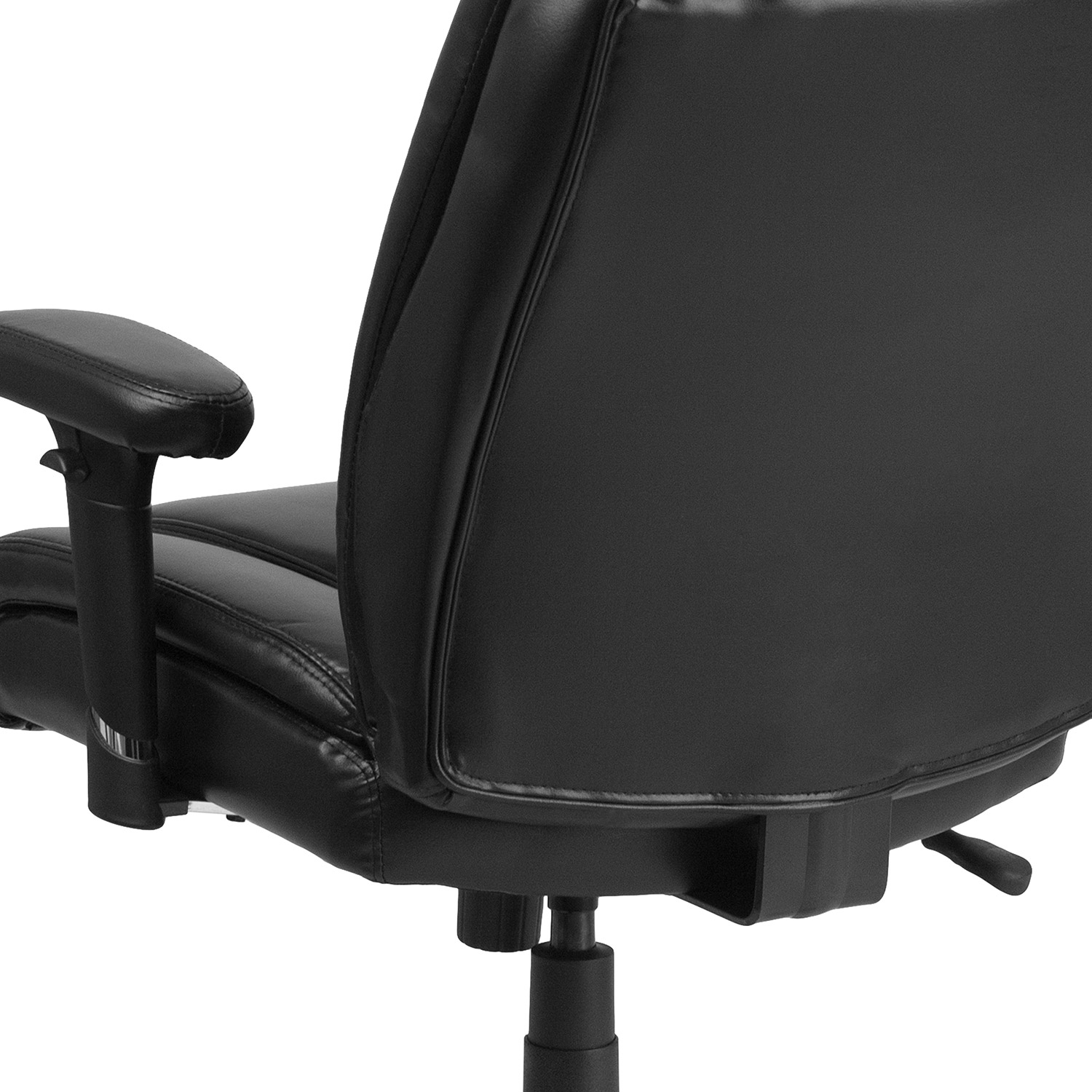 BLNK - HERCULES Series LeatherSoft Ergonomic Task Office Chair with Chrome Base and Adjustable Arms