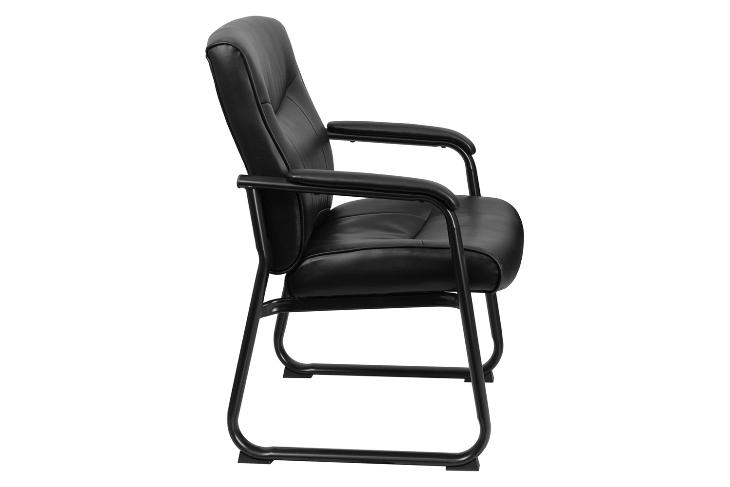 BLNK - HERCULES Series LeatherSoft Executive Side Reception Chair with Sled Base