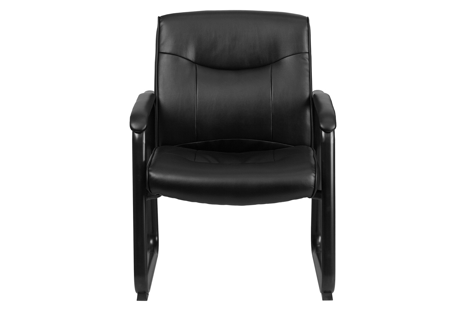 BLNK - HERCULES Series LeatherSoft Executive Side Reception Chair with Sled Base