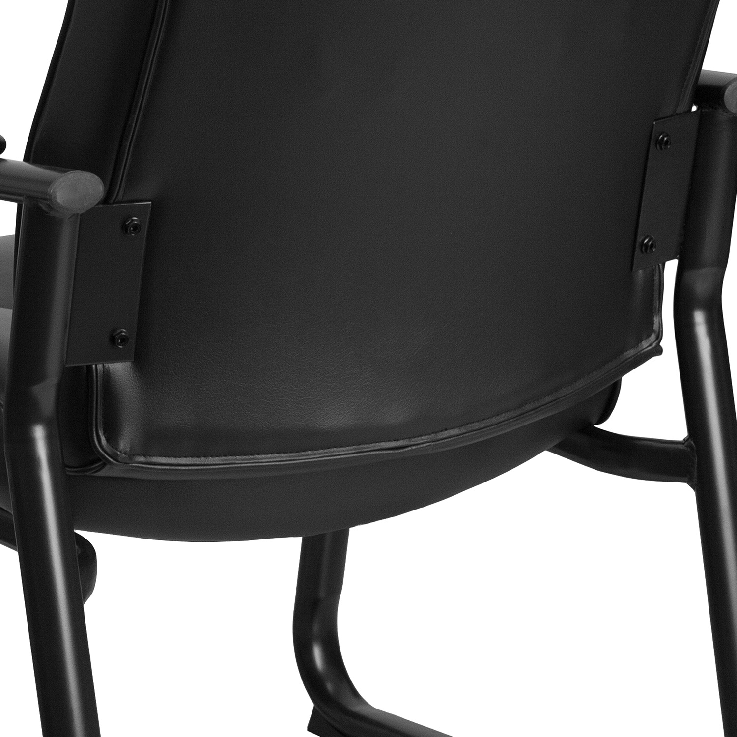 BLNK - HERCULES Series LeatherSoft Executive Side Reception Chair with Sled Base