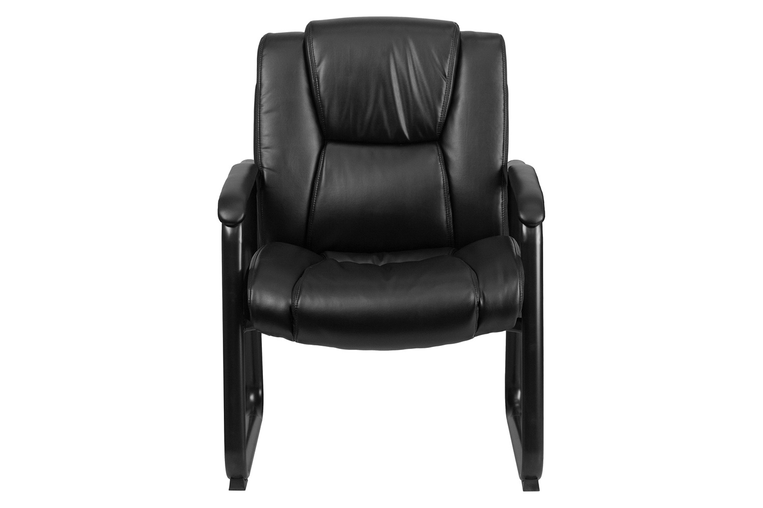 BLNK - Black LeatherSoft Side Reception Chairs