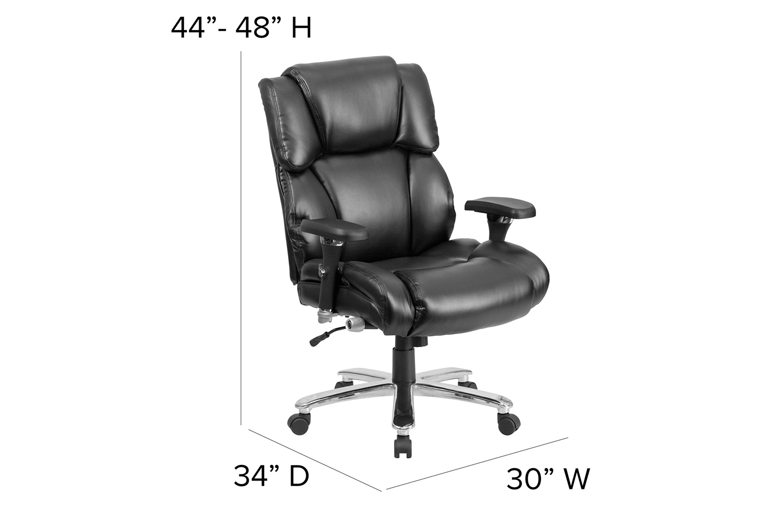 BLNK - HERCULES Series LeatherSoft Executive Lumbar Ergonomic Office Chair