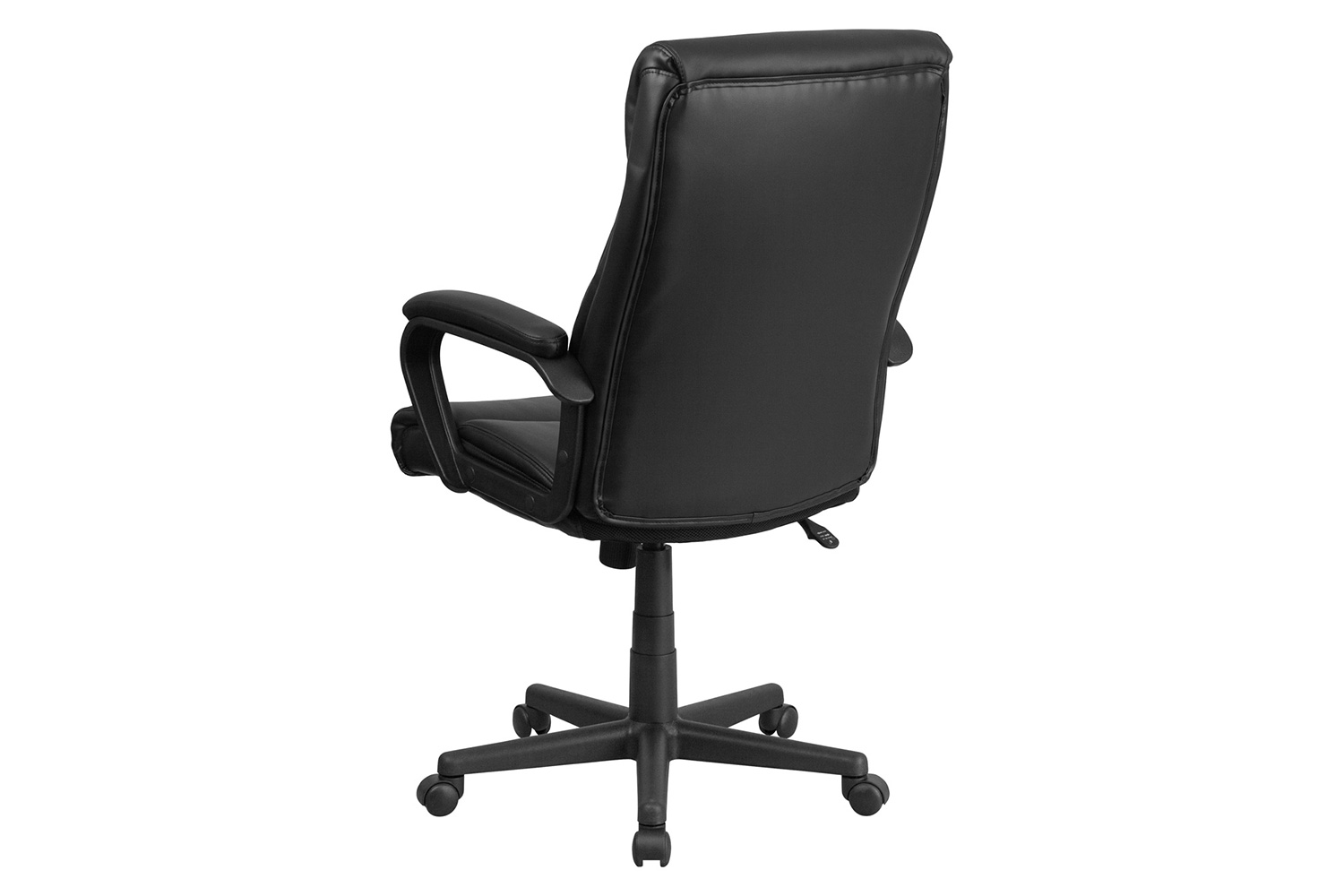 BLNK - Raya LeatherSoft High-Back Executive Swivel Office Chair with Slight Mesh Accent and Arms