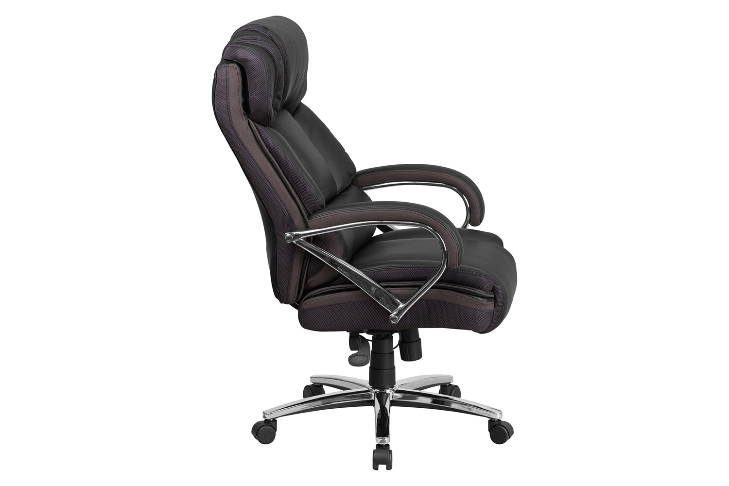 BLNK - HERCULES Series LeatherSoft Executive Swivel Ergonomic Office Chair with Chrome Base and Arms