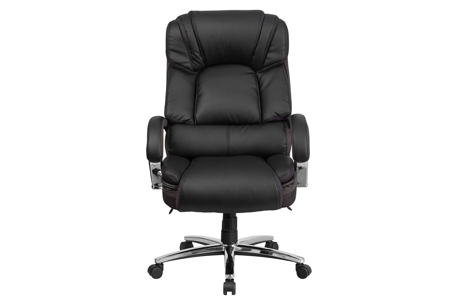 BLNK - HERCULES Series LeatherSoft Executive Swivel Ergonomic Office Chair with Chrome Base and Arms