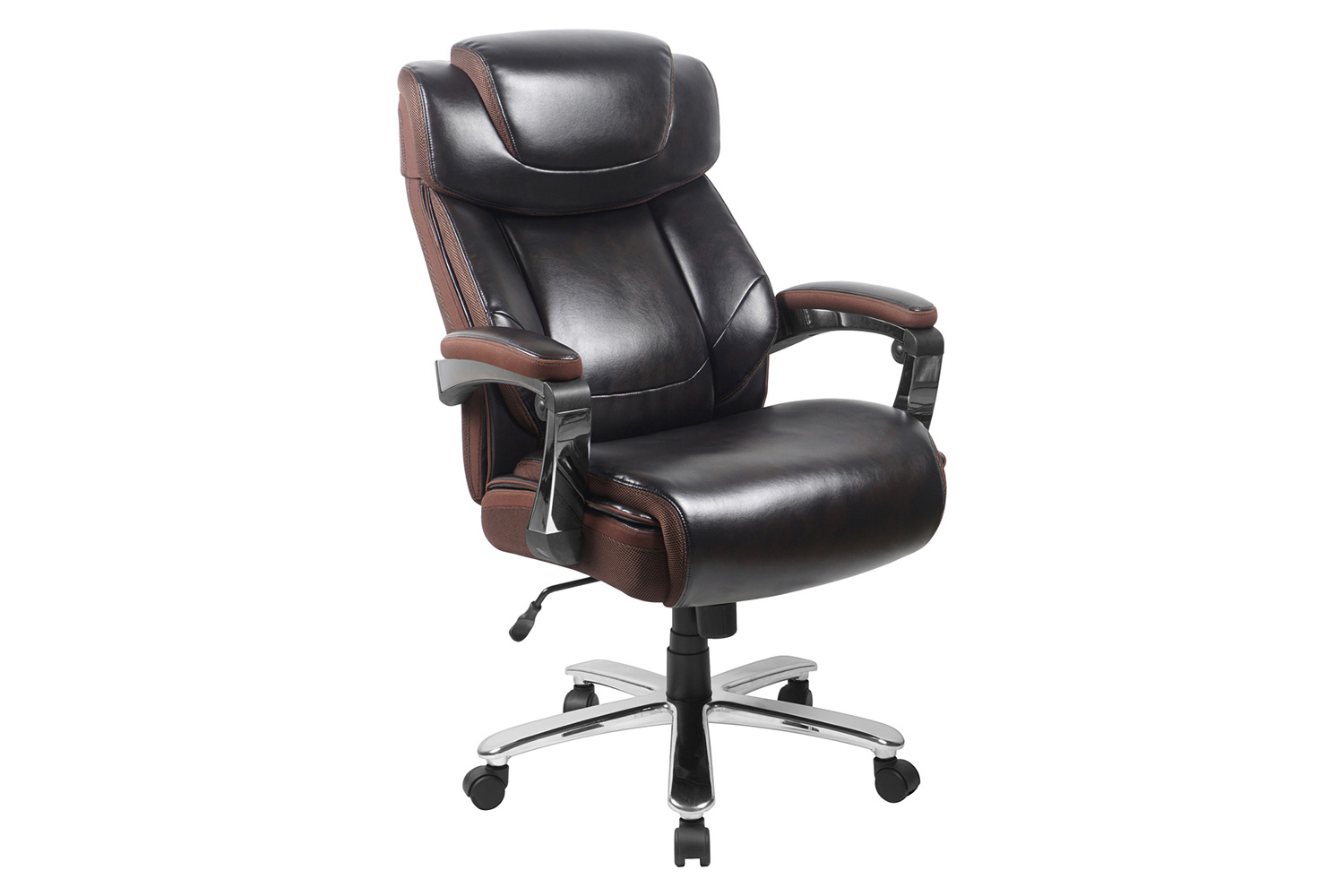 BLNK - LeatherSoft Executive Swivel Office Chair with Headrest and Wheels