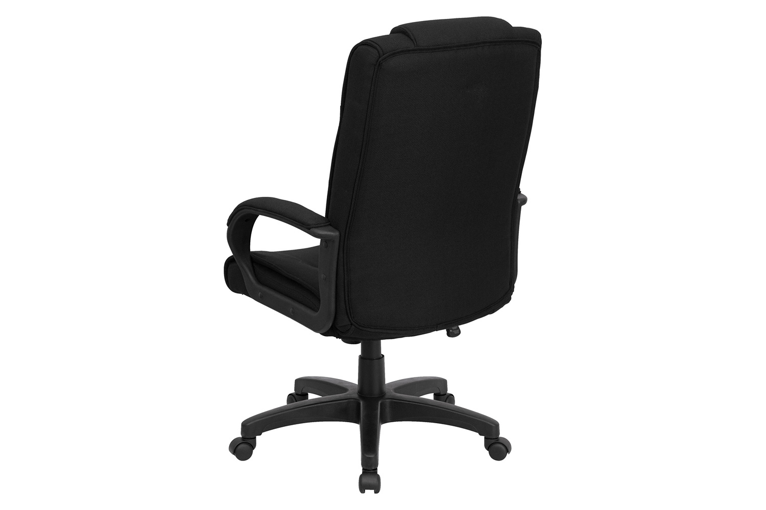 BLNK Jessica Fabric High Back Executive Swivel Office Chair with Arms - Black