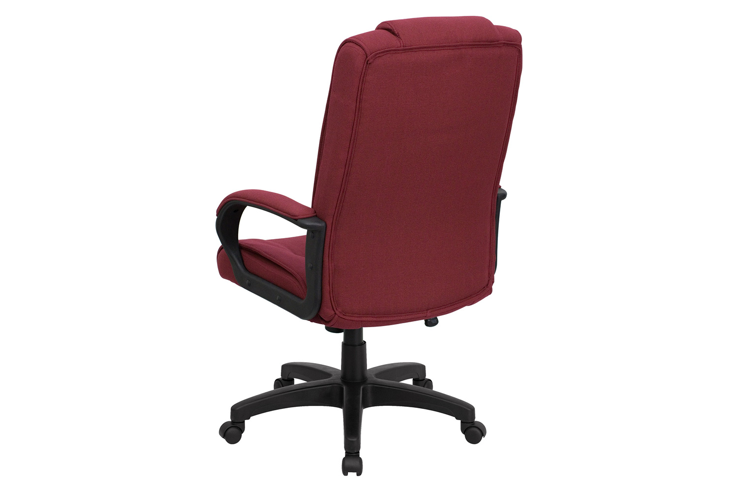 BLNK Jessica Fabric High Back Executive Swivel Office Chair with Arms - Burgundy