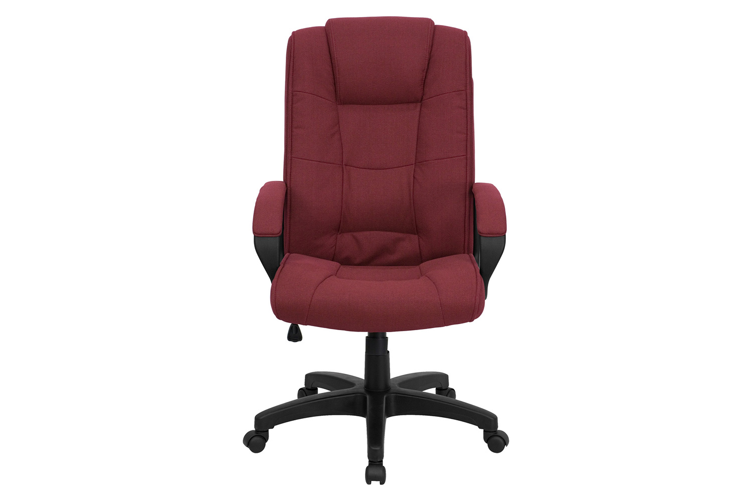 BLNK Jessica Fabric High Back Executive Swivel Office Chair with Arms - Burgundy