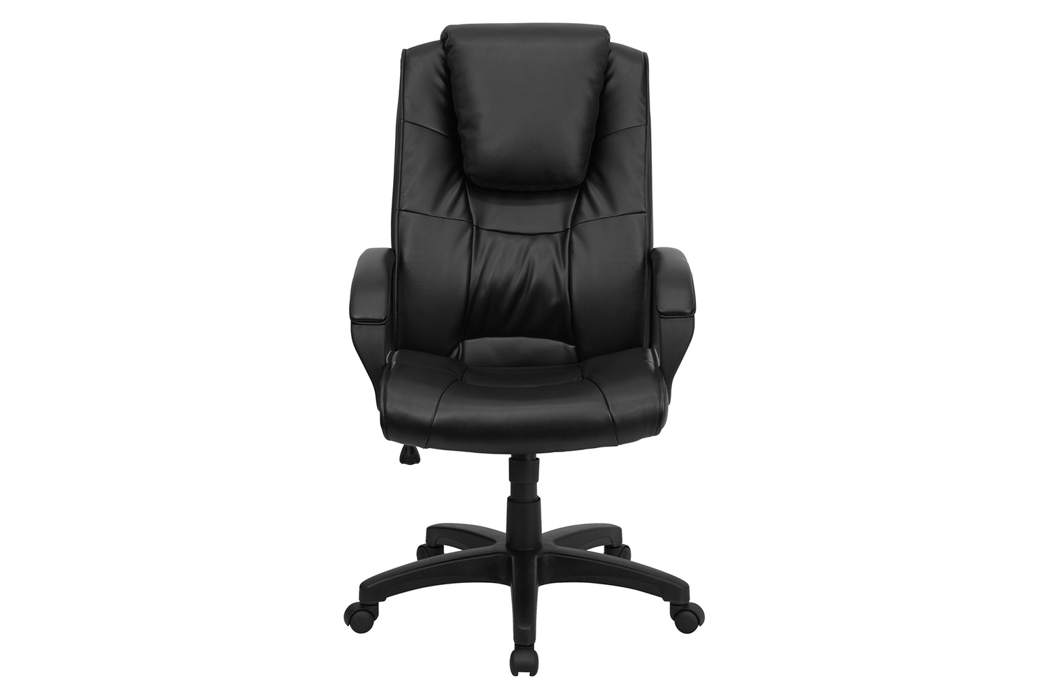 BLNK - Jessica LeatherSoft High-Back Executive Swivel Office Chair with Oversized Headrest and Arms