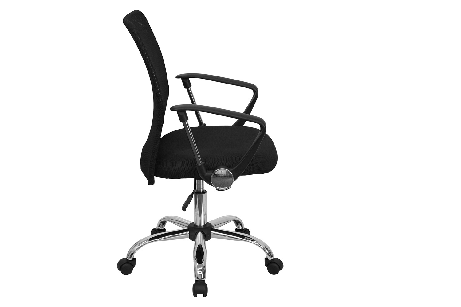 BLNK - Jenkins Mid-Back Mesh Swivel Task Office Chair with Lumbar Support Band and Arms