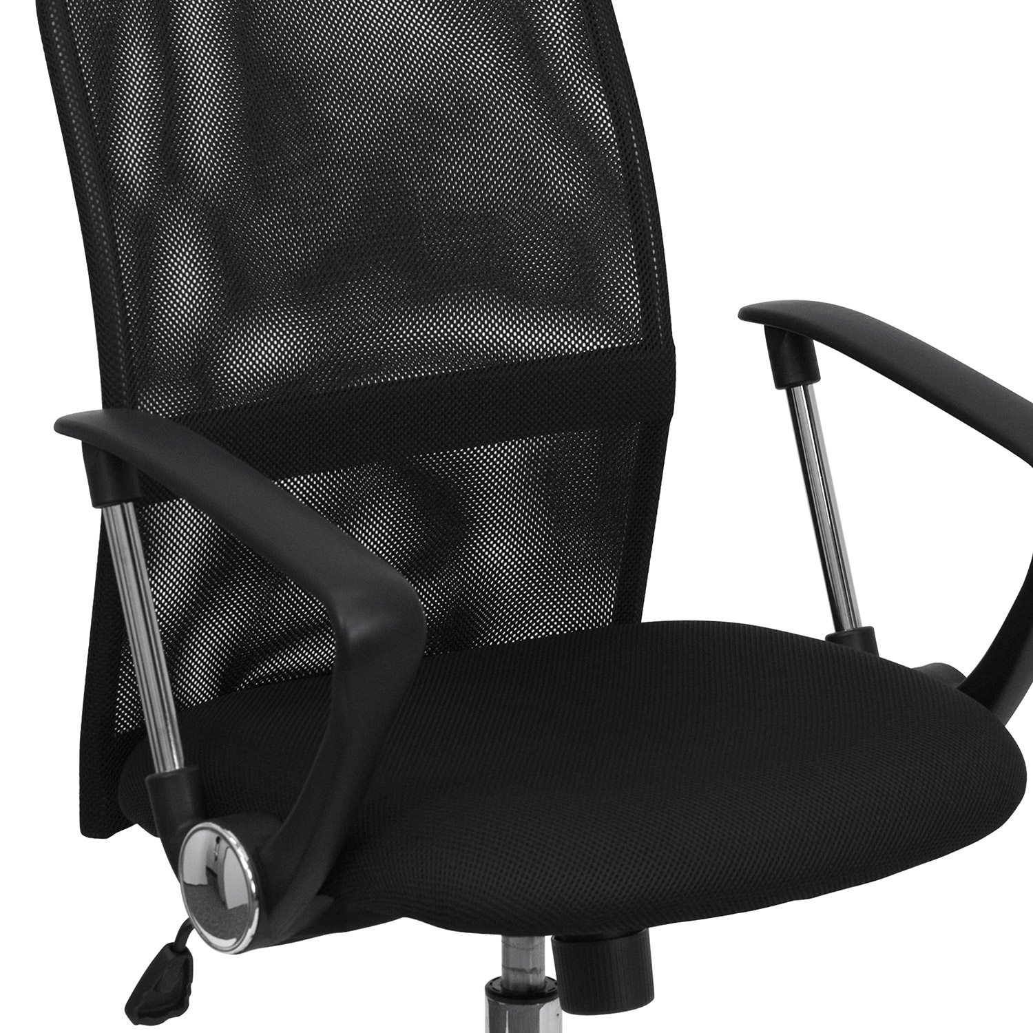 BLNK - Jenkins Mid-Back Mesh Swivel Task Office Chair with Lumbar Support Band and Arms