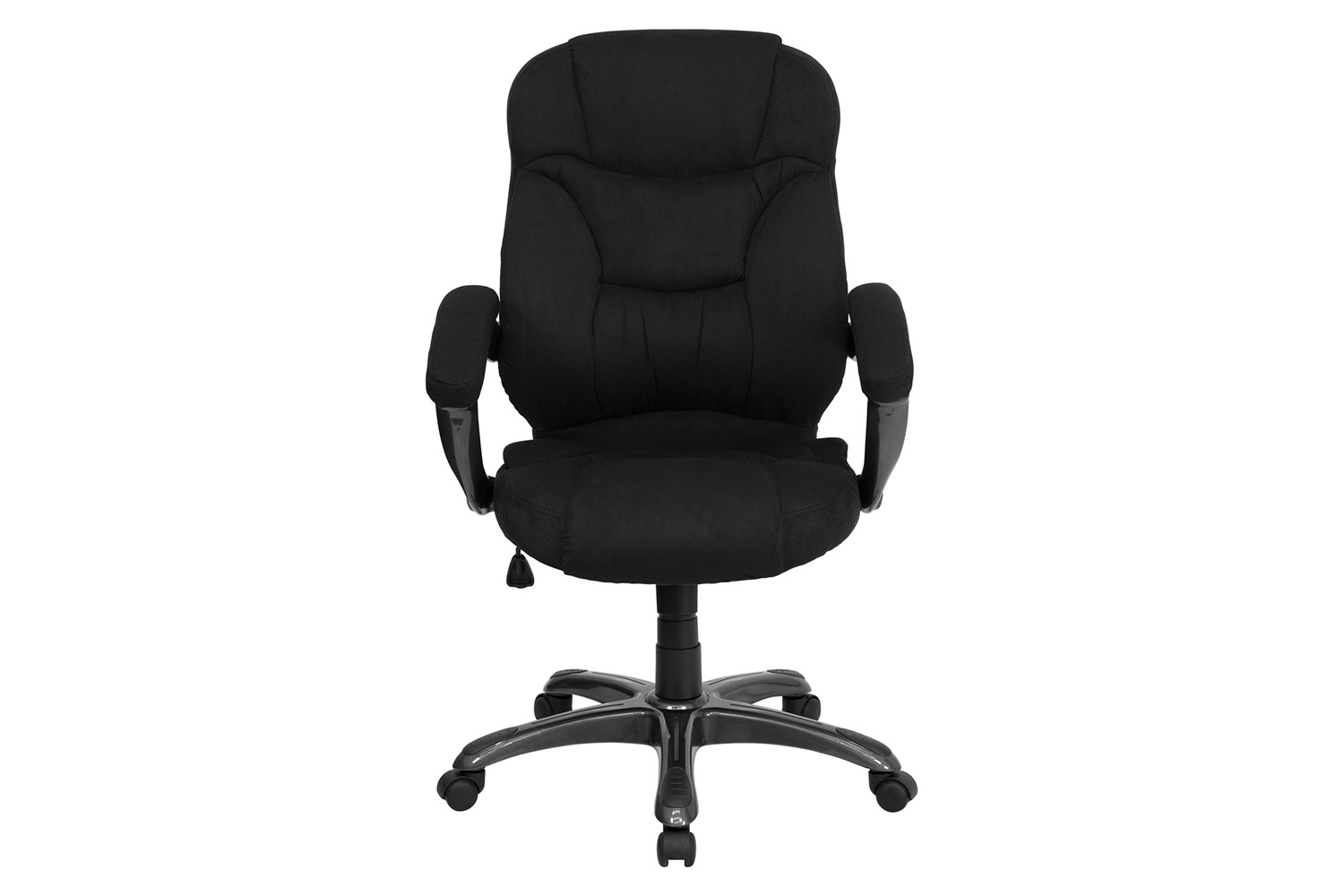 BLNK Jessie Microfiber High-Back Contemporary Executive Swivel Ergonomic Office Chair with Arms - Black