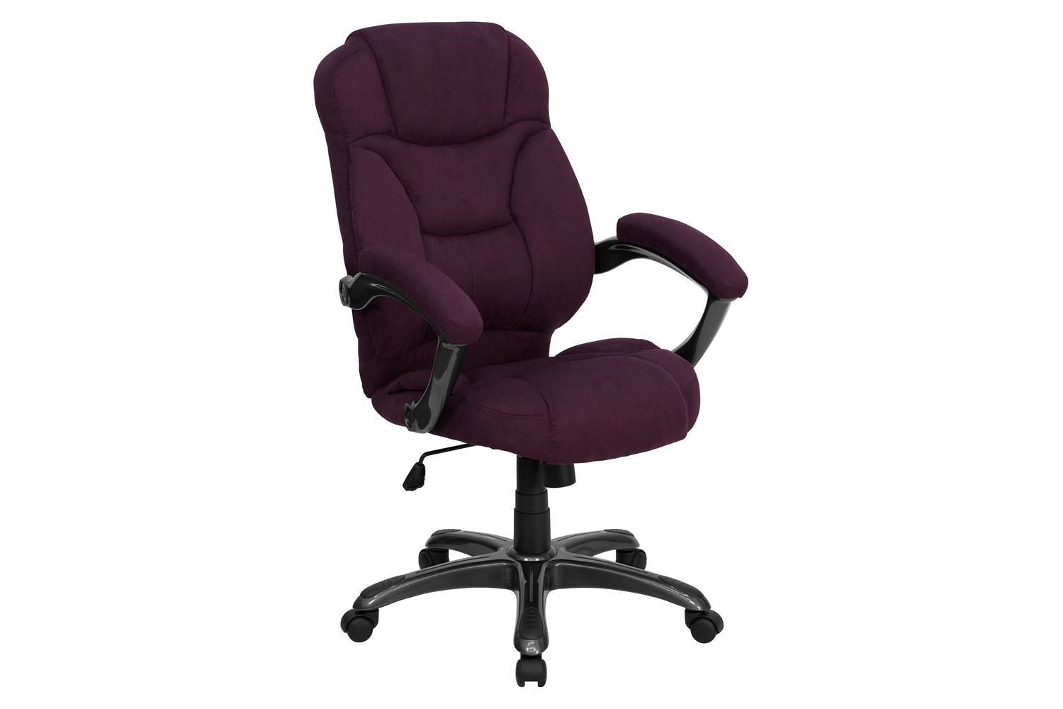 BLNK Jessie Microfiber High-Back Contemporary Executive Swivel Ergonomic Office Chair with Arms