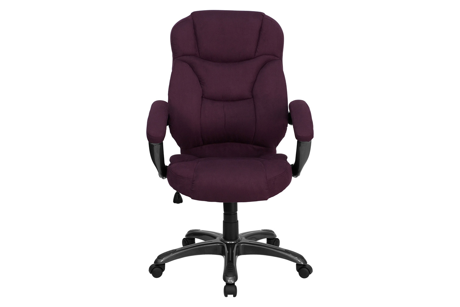 BLNK Jessie Microfiber High-Back Contemporary Executive Swivel Ergonomic Office Chair with Arms - Grape