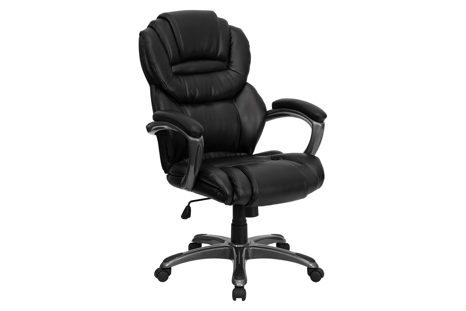 BLNK Stella LeatherSoft High-Back Executive Swivel Ergonomic Office Chair with Arms