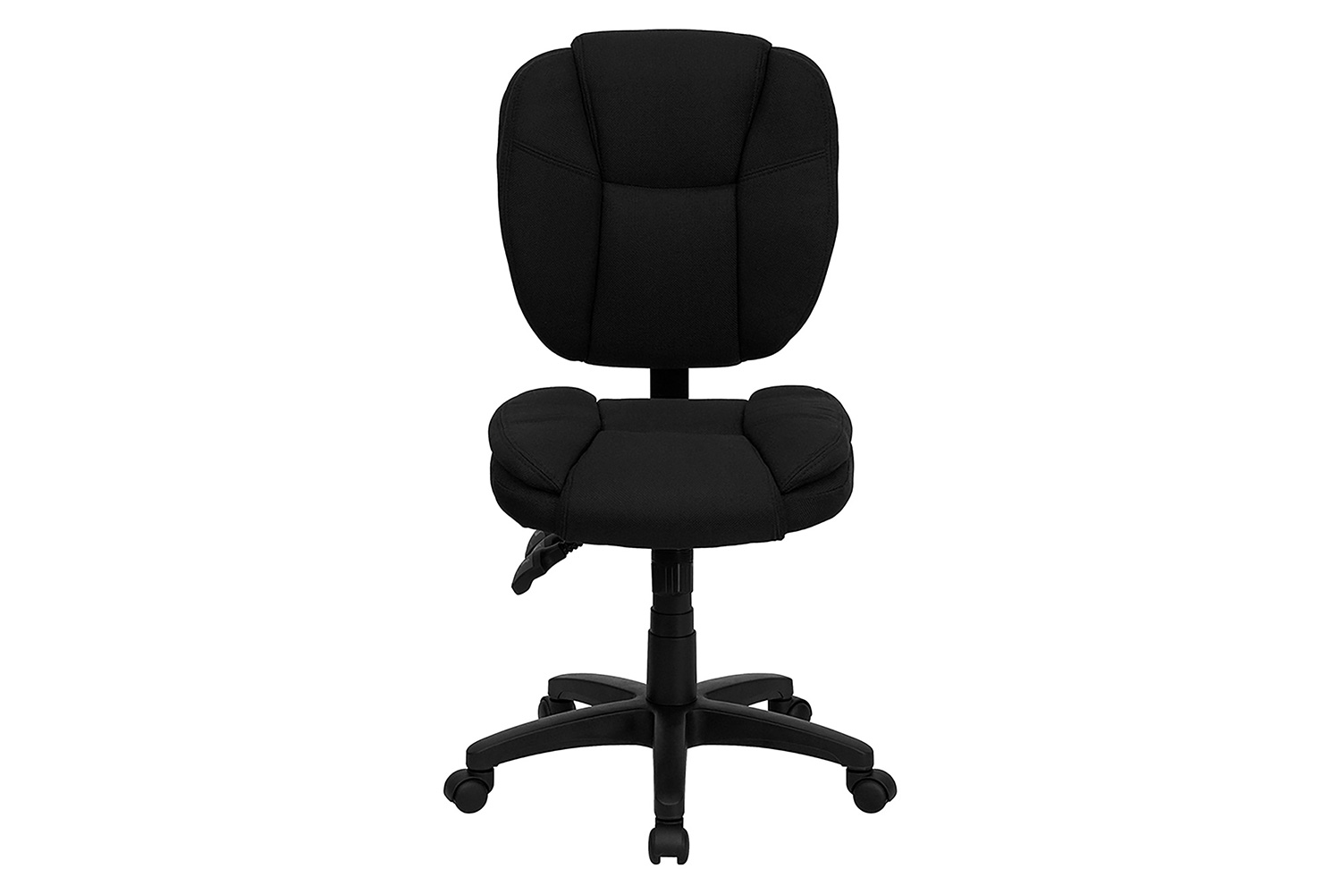 BLNK Caroline Fabric Multifunction Swivel Ergonomic Task Office Chair with Pillow Top Cushioning - Black