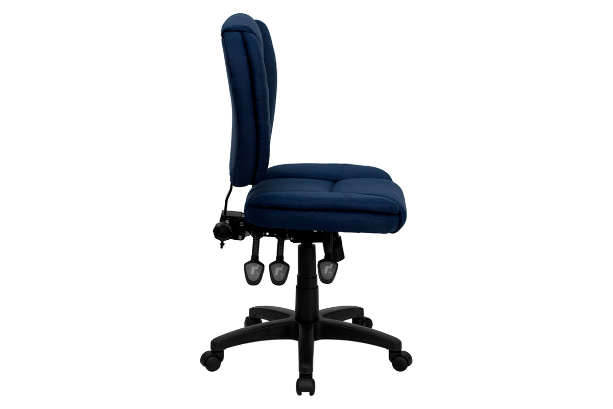 BLNK Caroline Fabric Multifunction Swivel Ergonomic Task Office Chair with Pillow Top Cushioning