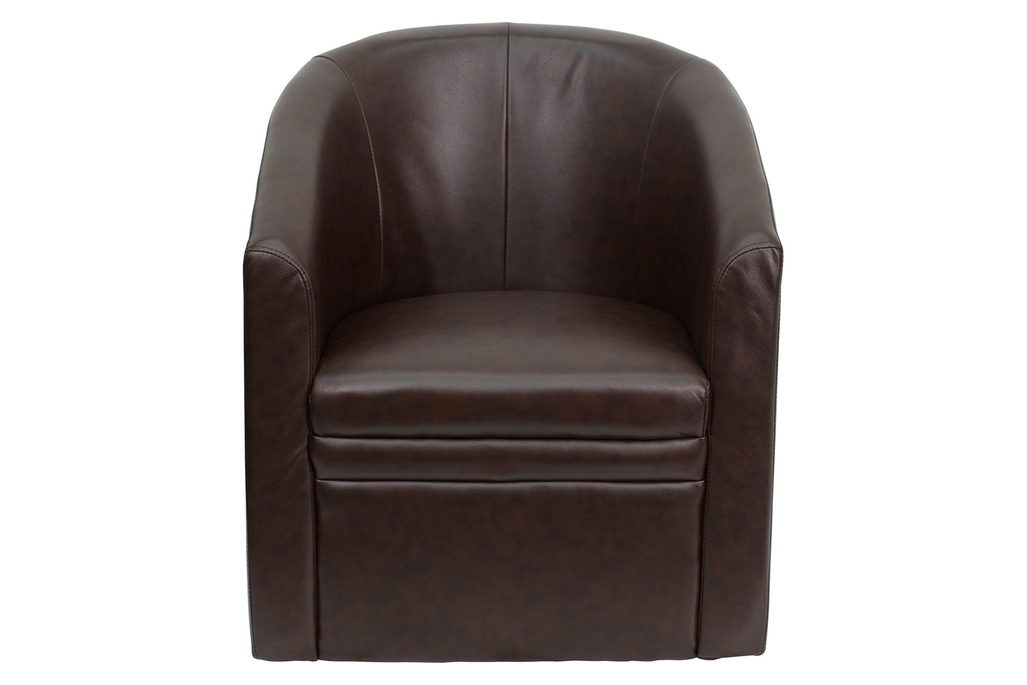 BLNK™ - Lauren LeatherSoft Barrel-Shaped Guest Chair with Front Panel