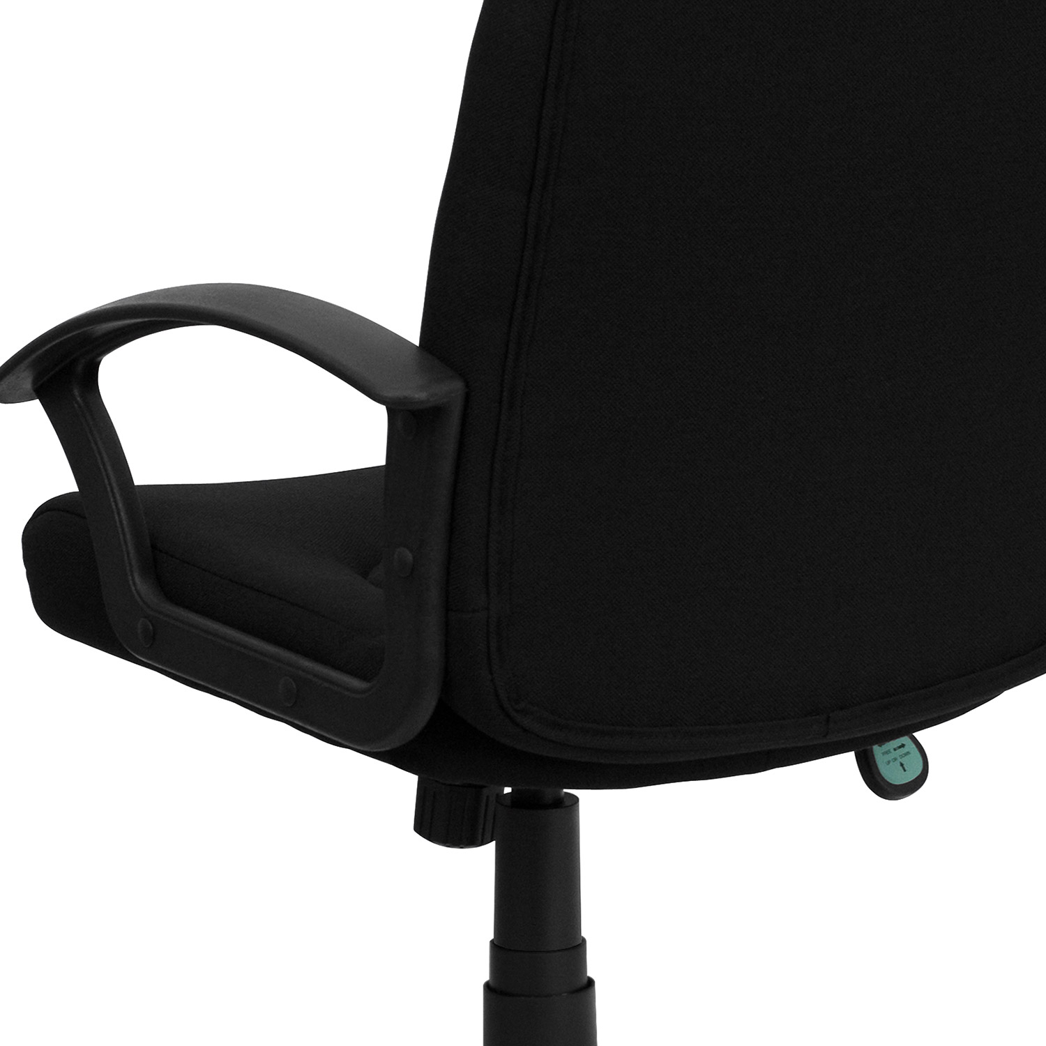 BLNK Garver Fabric Mid-Back Executive Swivel Office Chair with Nylon Arms - Black