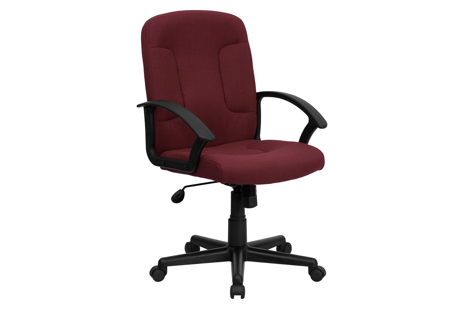 BLNK Garver Fabric Mid-Back Executive Swivel Office Chair with Nylon Arms