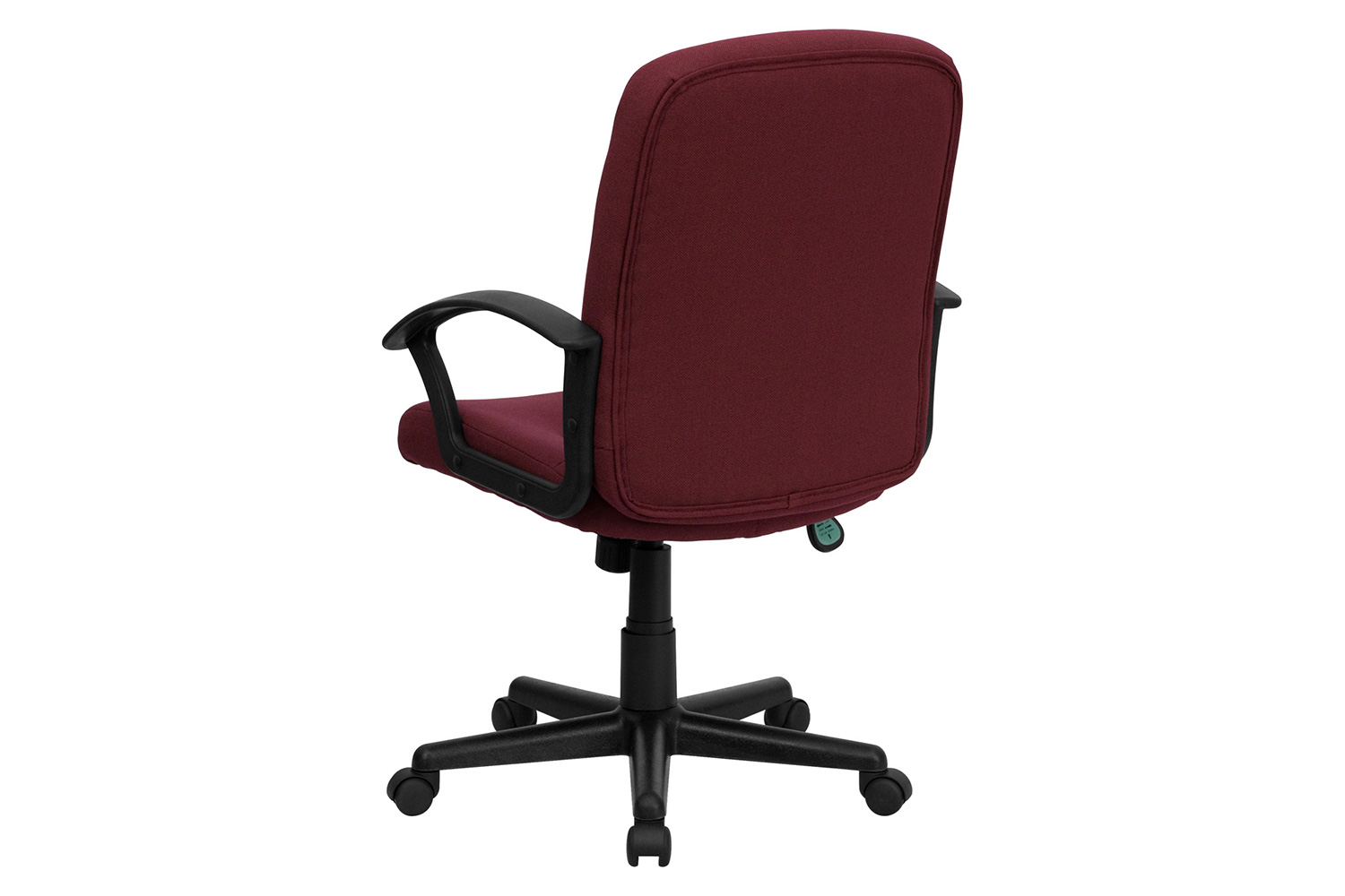 BLNK Garver Fabric Mid-Back Executive Swivel Office Chair with Nylon Arms - Burgundy