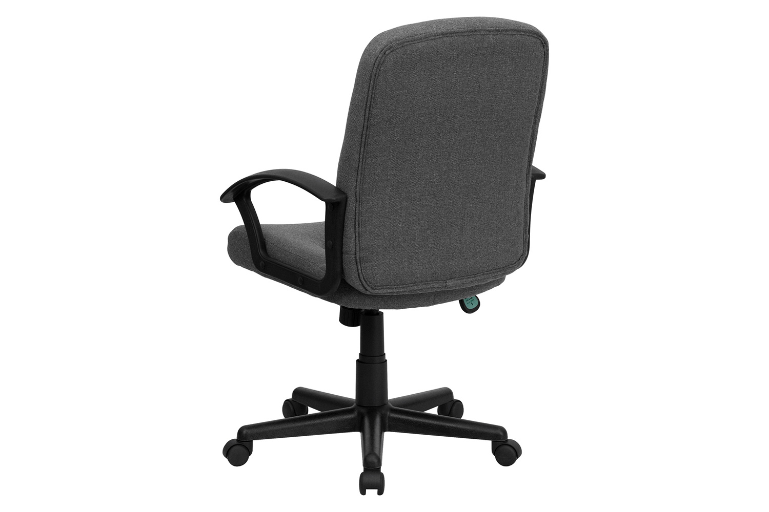 BLNK Garver Fabric Mid-Back Executive Swivel Office Chair with Nylon Arms - Gray