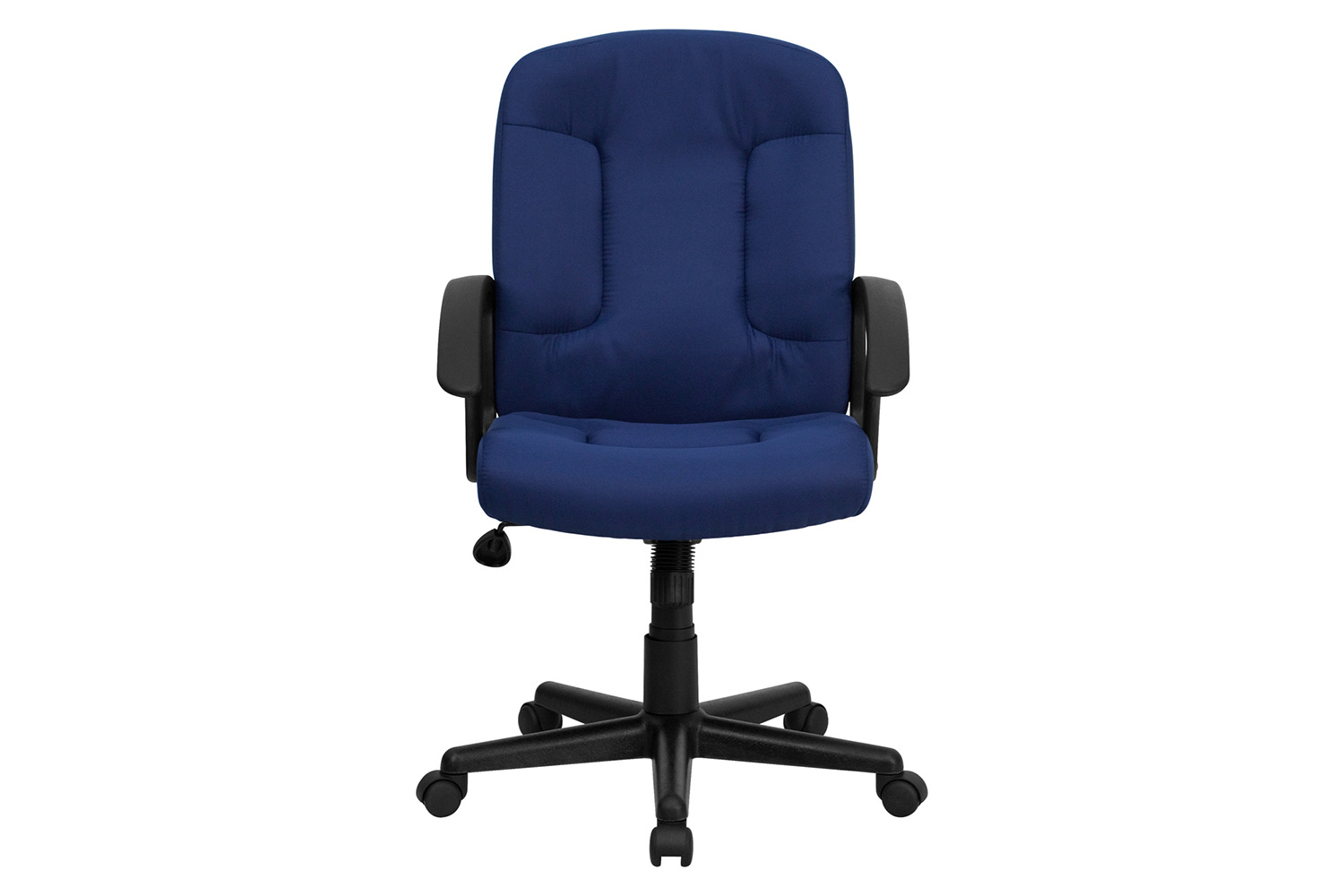 BLNK Garver Fabric Mid-Back Executive Swivel Office Chair with Nylon Arms - Navy