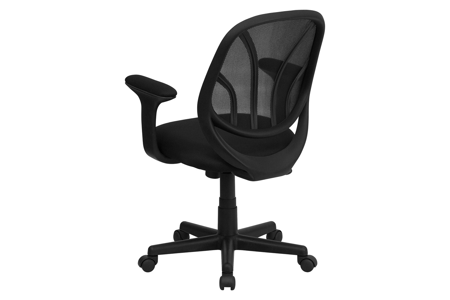 BLNK Y-GO Office Chair Mid-Back Mesh Swivel Task Office Chair - with Arms