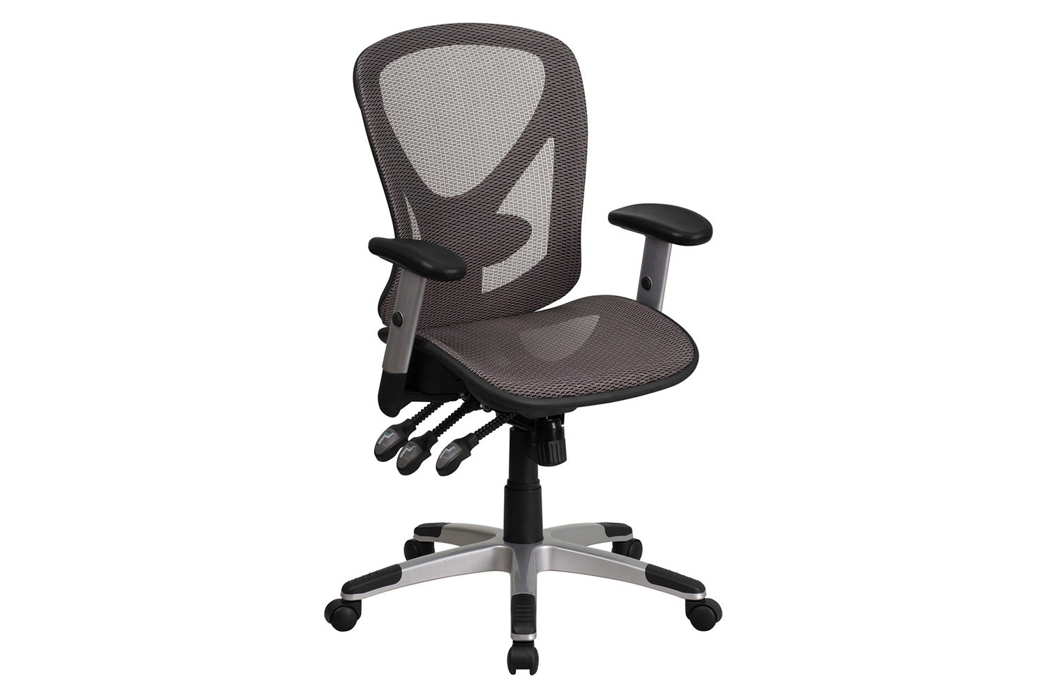 BLNK - Sam Mid-Back Mesh Multifunction Executive Swivel Ergonomic Office Chair with Adjustable Arms