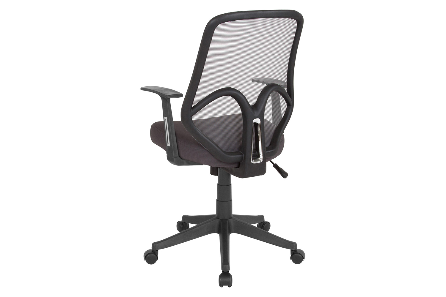 BLNK Salerno Series High-Back Black Mesh Office Chair - Dark Gray, with Arms