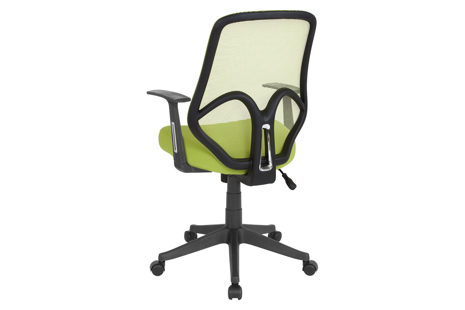 BLNK Salerno Series High-Back Black Mesh Office Chair - Green, with Arms