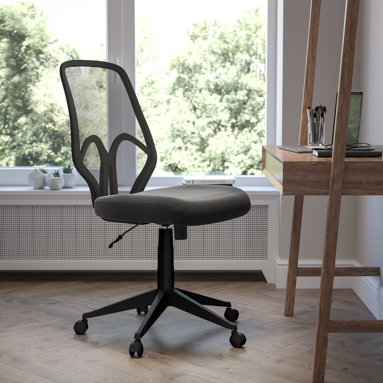 BLNK Salerno Series High-Back Black Mesh Office Chair