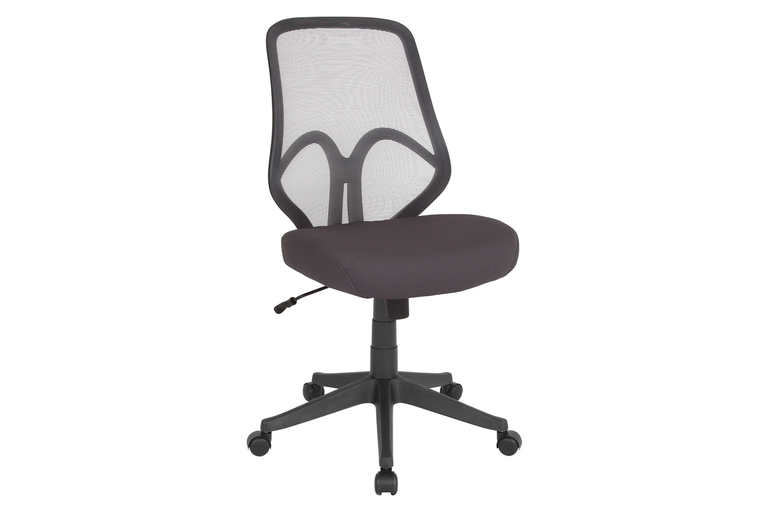 BLNK Salerno Series High-Back Black Mesh Office Chair - Dark Gray