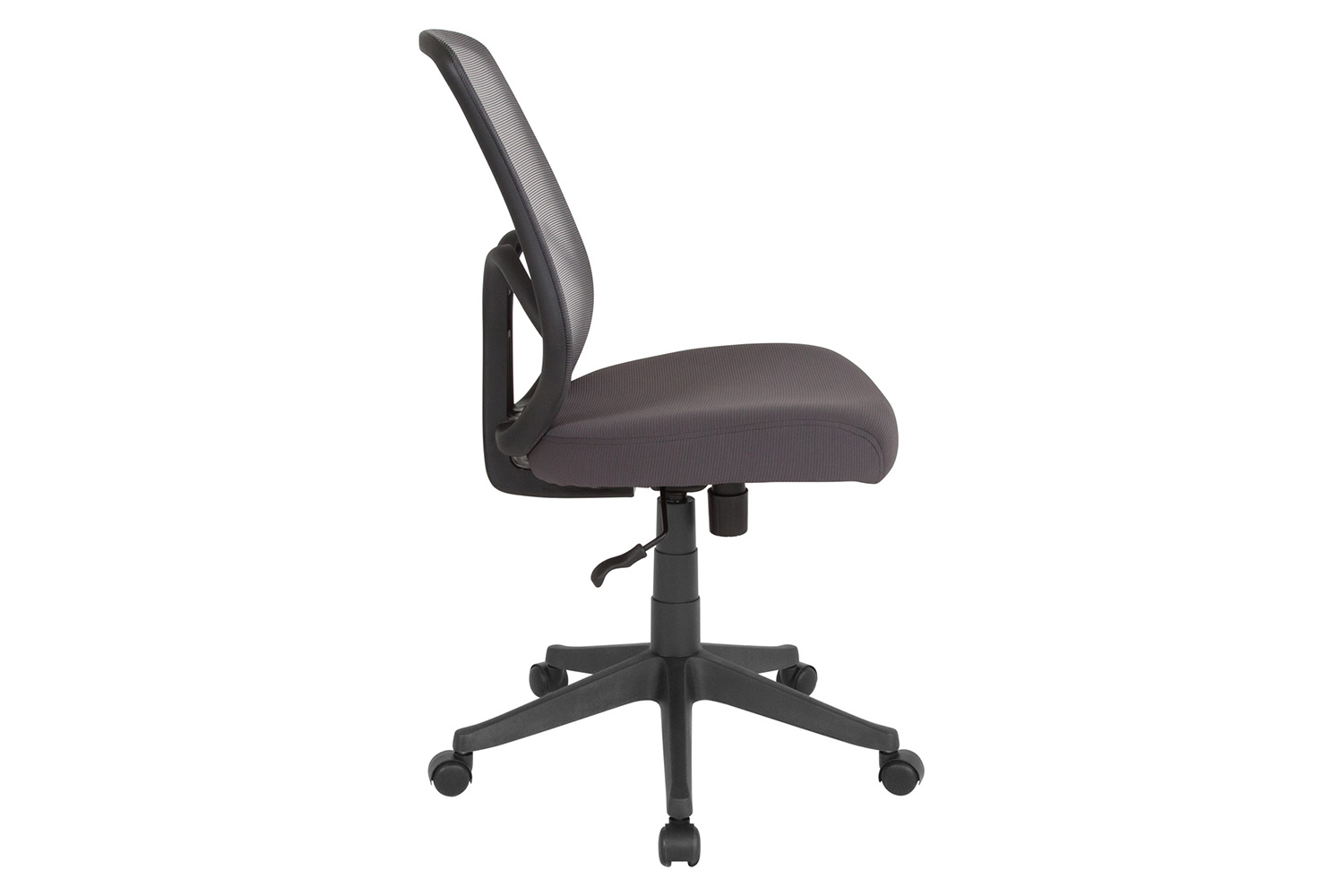 BLNK Salerno Series High-Back Black Mesh Office Chair - Dark Gray