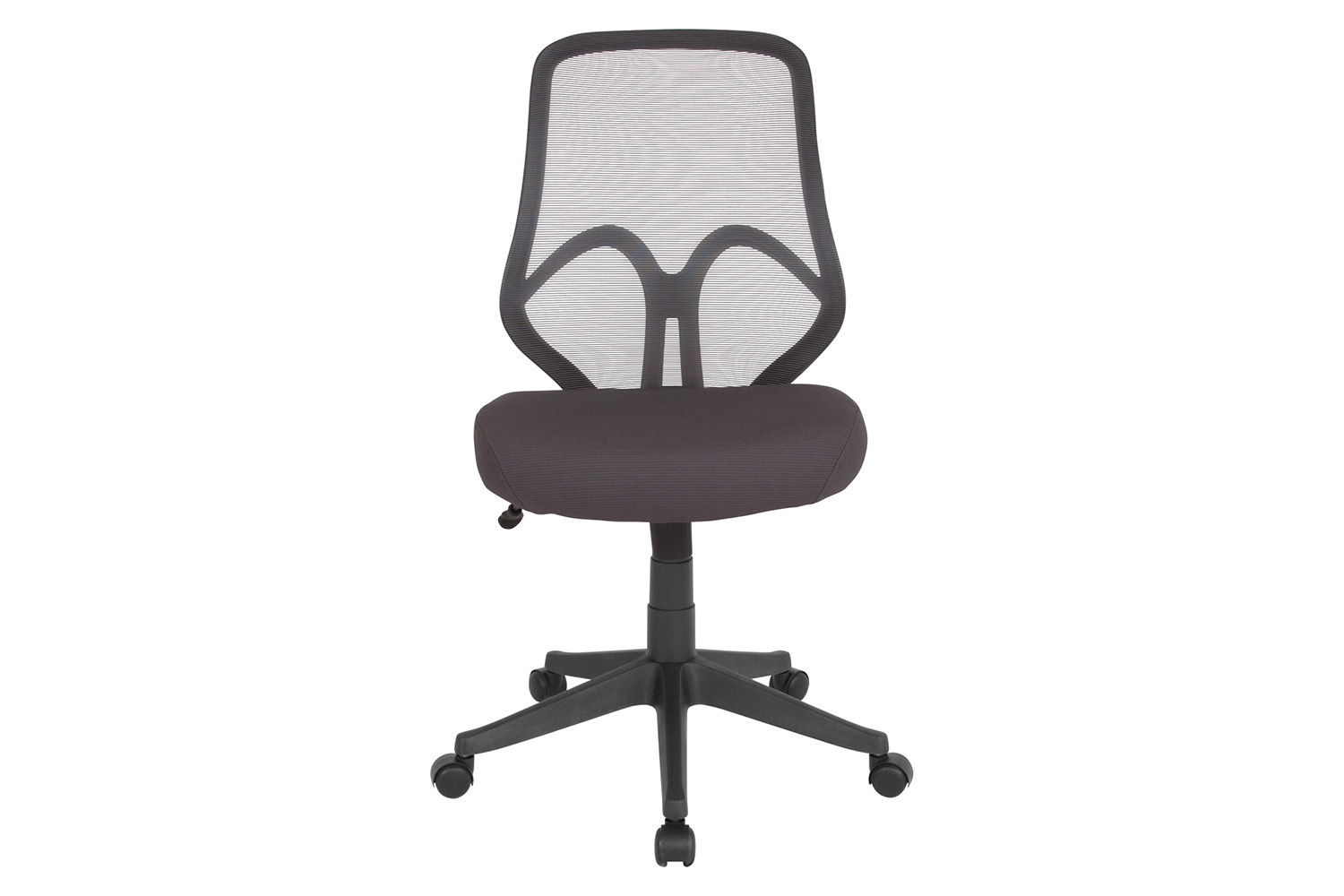 BLNK Salerno Series High-Back Black Mesh Office Chair - Dark Gray